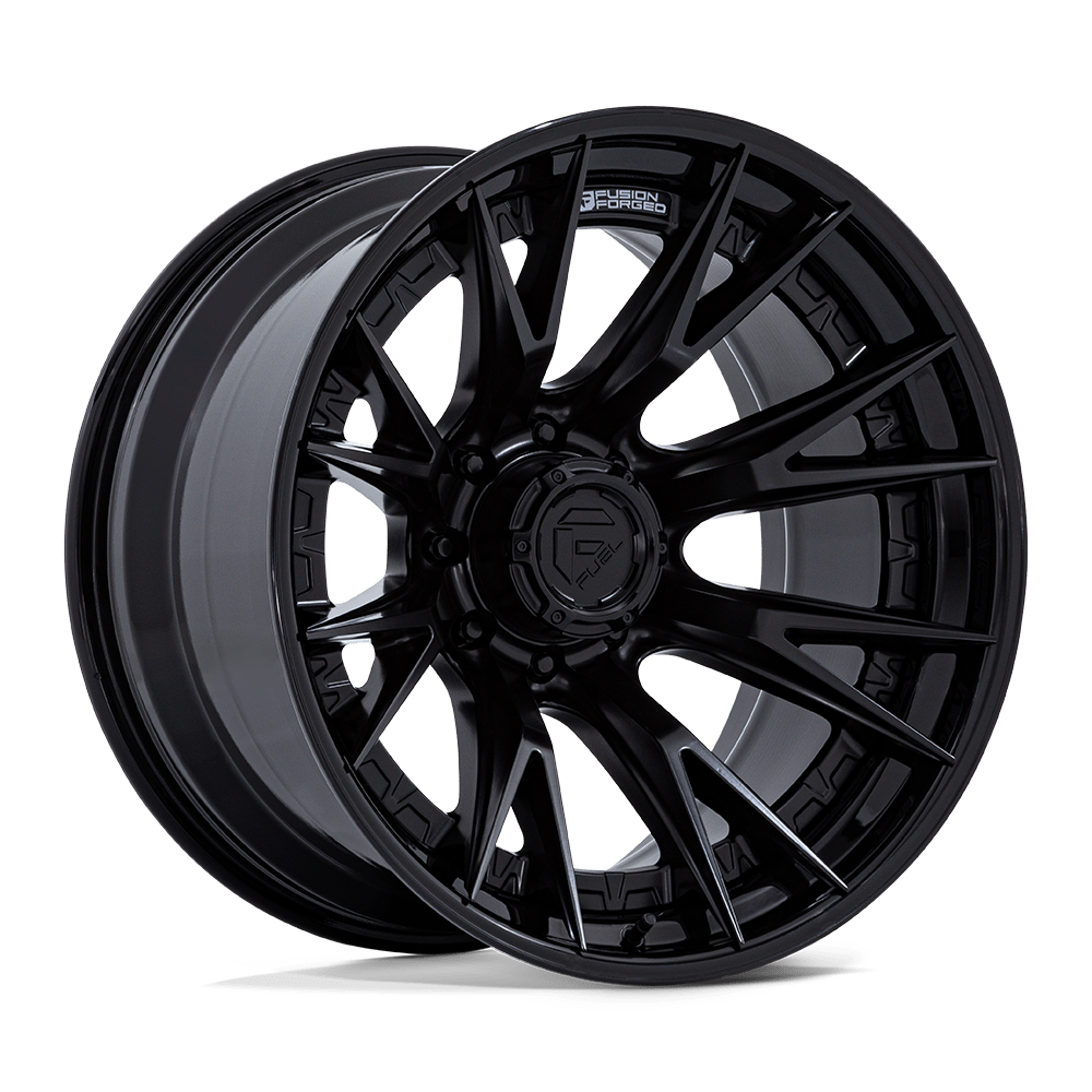Fuel CATALYST Matte Black W/ Gloss Black Lip Wheels