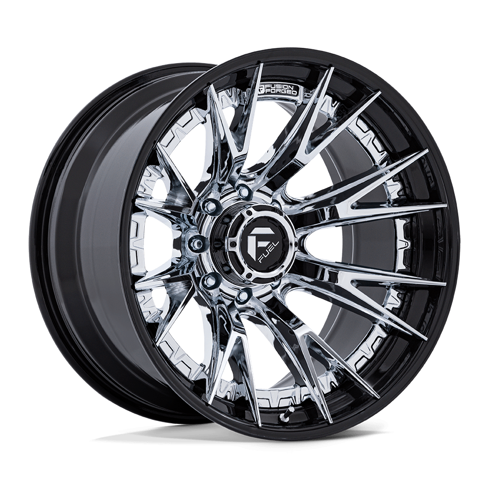 Fuel CATALYST Chrome W/ Gloss Black Lip Wheels