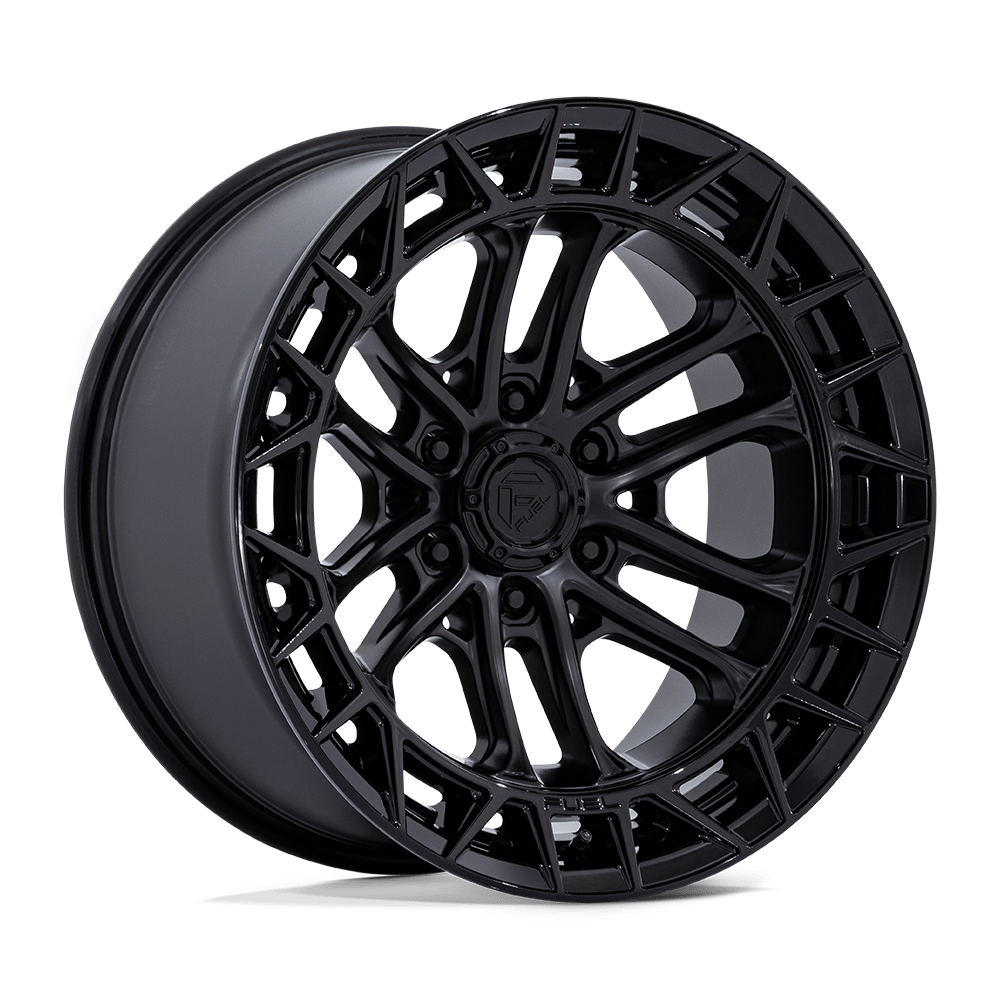 Fuel CELSIUS Matte Black W/ G-Blk Lip wheel view 4