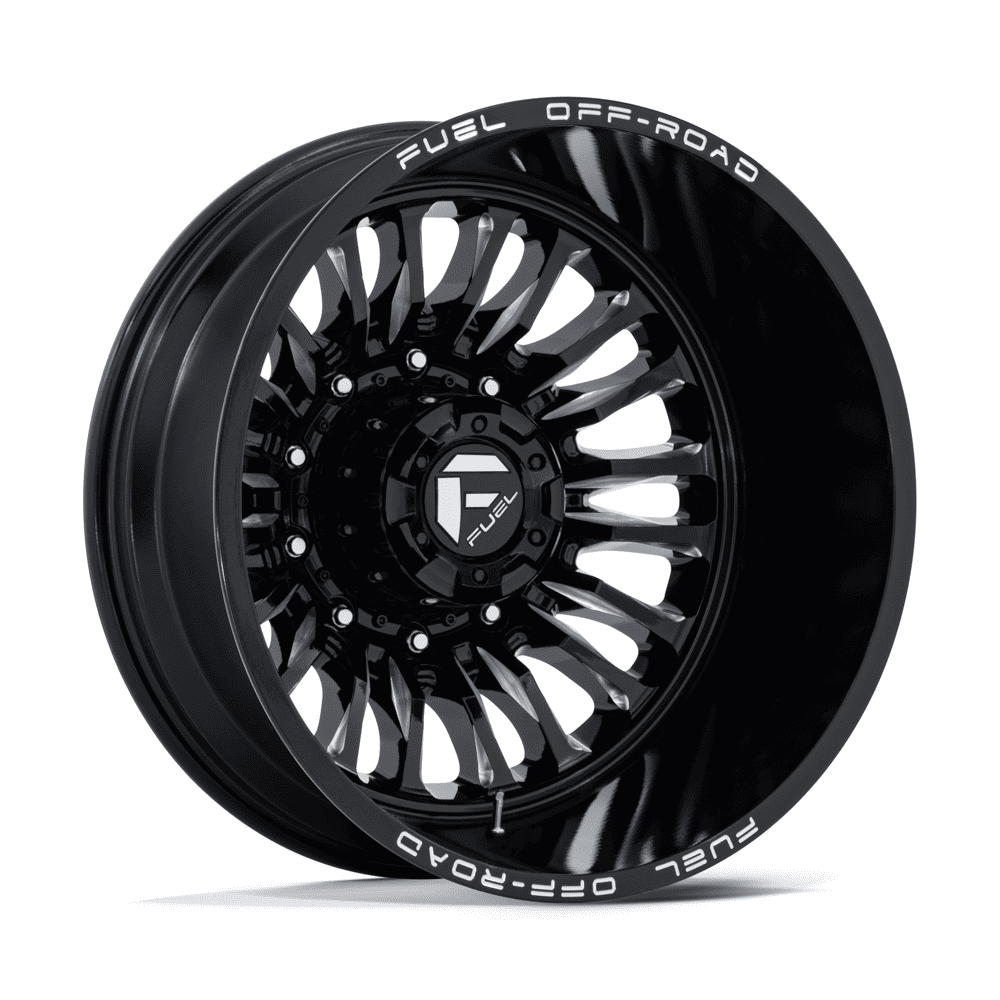 Fuel ARC DUALLY Gloss Black Milled Wheels