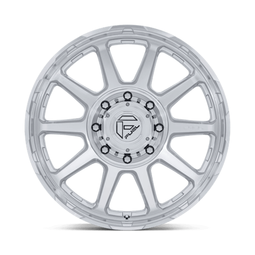 Fuel CIRCUIT DUALLY Gloss Silver W/ Machined Face wheel view 3
