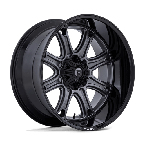 Fuel DARKSTAR Matte Gunmetal W/ Black Lip wheel