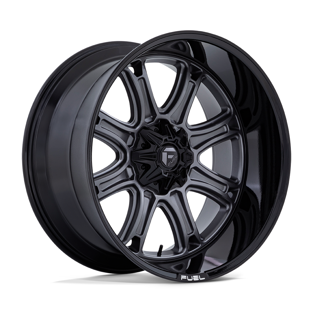 Fuel DARKSTAR Matte Gunmetal W/ Black Lip wheel view 4