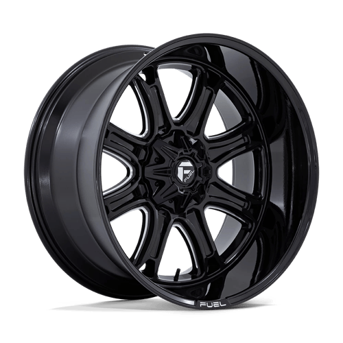 Fuel DARKSTAR Gloss Black Milled wheel