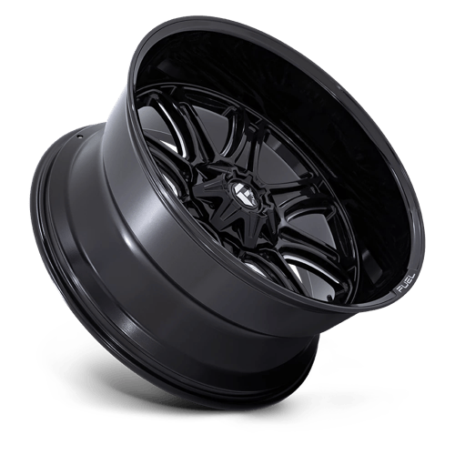 Fuel DARKSTAR Gloss Black Milled wheel view 2