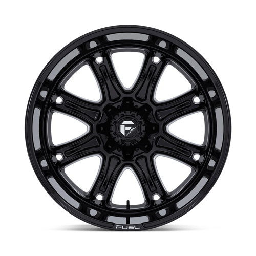 Fuel DARKSTAR Gloss Black Milled wheel view 3