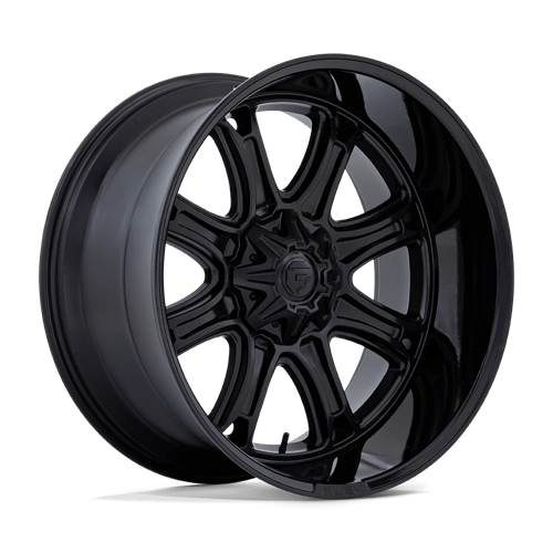 Fuel DARKSTAR Matte Black W/ Gloss Black Lip wheel