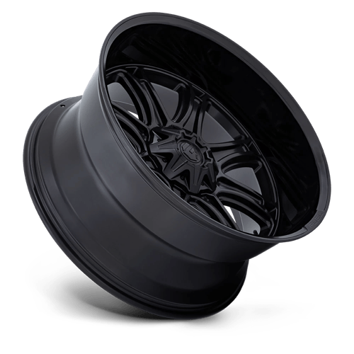 Fuel DARKSTAR Matte Black W/ Gloss Black Lip wheel view 2