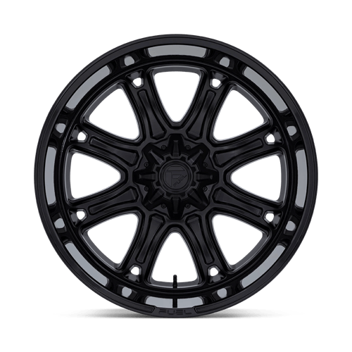 Fuel DARKSTAR Matte Black W/ Gloss Black Lip wheel view 3