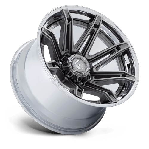 Fuel BRAWL Platinum W/ Chrome Lip wheel view 2