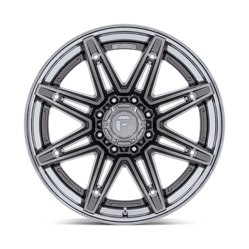 Fuel BRAWL Platinum W/ Chrome Lip wheel view 3