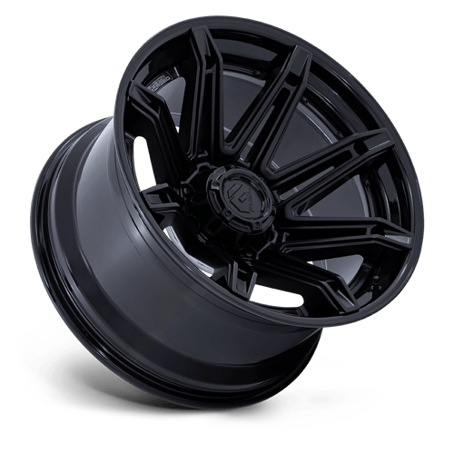 Fuel BRAWL Matte Black W/ Gloss Black Lip wheel view 2