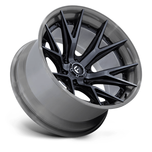 Fuel CATALYST Gloss Black Brushed Dark Tint wheel view 2