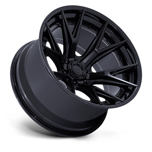 Fuel CATALYST Matte Black W/ Gloss Black Lip wheel view 2
