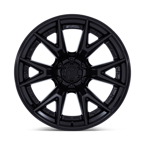 Fuel CATALYST Matte Black W/ Gloss Black Lip wheel view 3