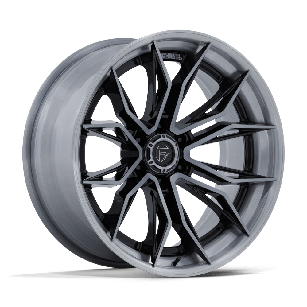 Fuel MUTINY Gloss Black Brushed Dark Tint wheel view 4