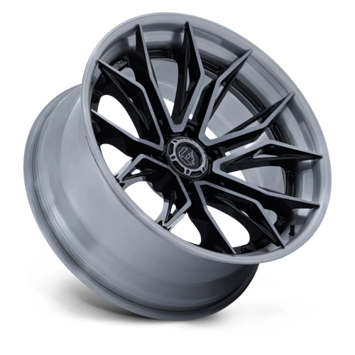 Fuel MUTINY Gloss Black Brushed Dark Tint wheel view 2