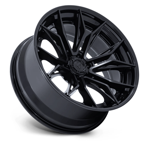 Fuel MUTINY Matte Black W/ Gloss Black Lip wheel view 2