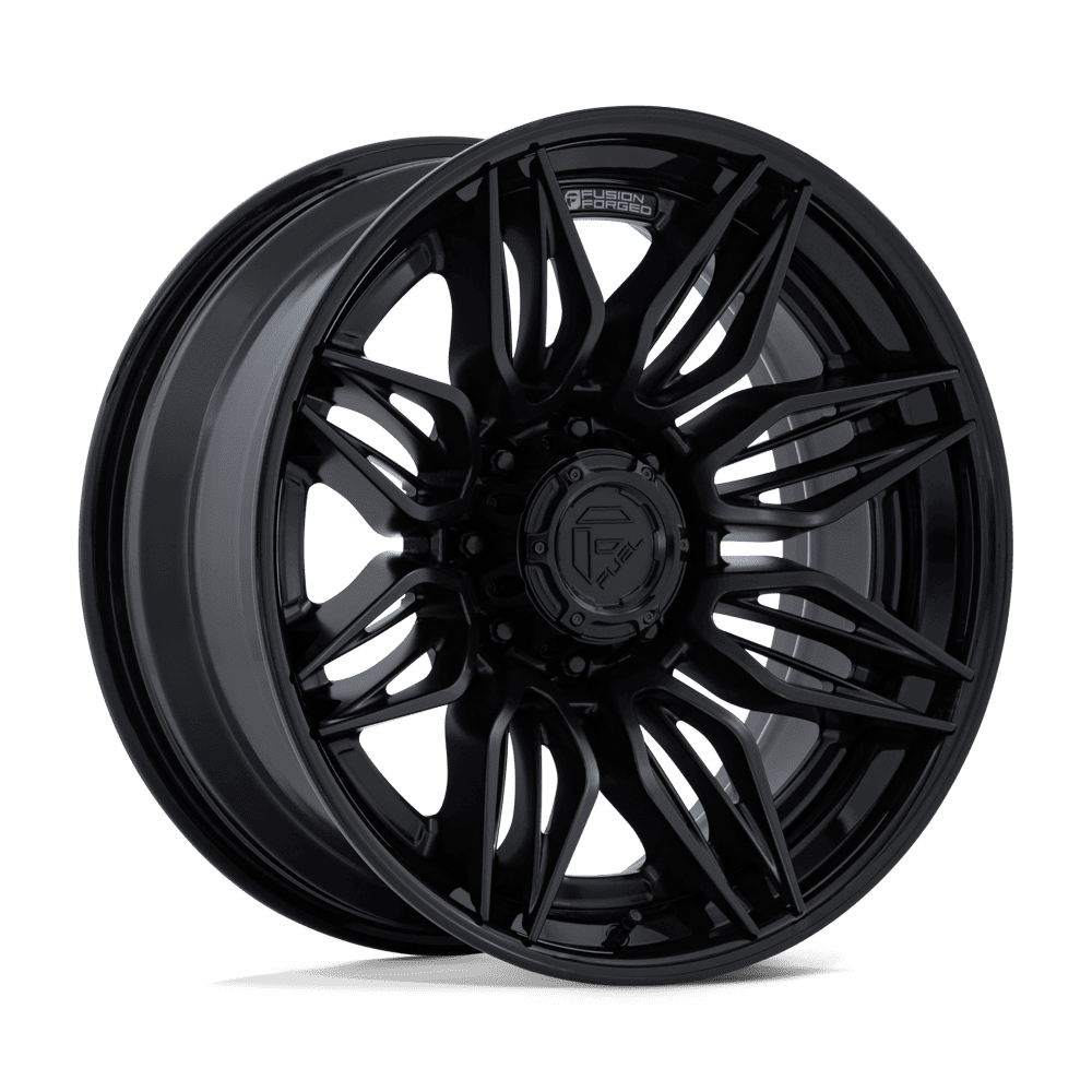 Fuel MUTINY Matte Black W/ Gloss Black Lip Wheels