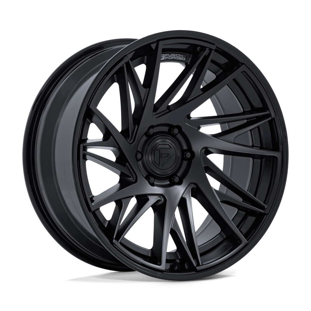 Fuel DYNAMO Matte Black W/ Gloss Black Lip wheel view 4