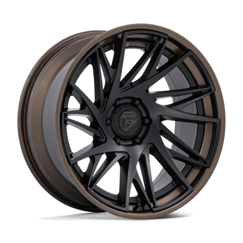 Fuel DYNAMO Matte Black W/ G-Bronze Lip wheel