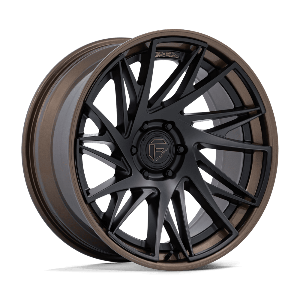 Fuel DYNAMO Matte Black W/ G-Bronze Lip wheel view 4