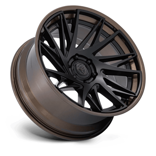 Fuel DYNAMO Matte Black W/ G-Bronze Lip wheel view 2