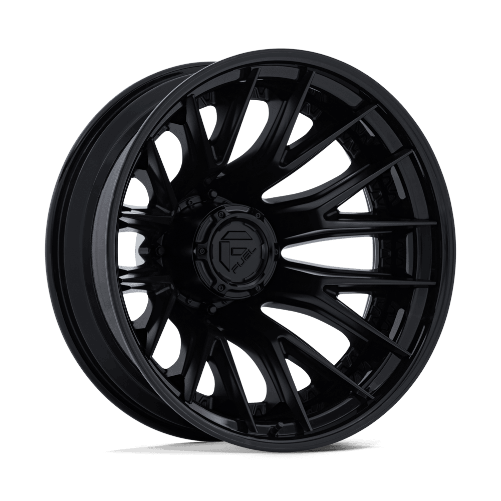 Fuel CATALYST DUALLY Matte Black W/ Gloss Black Lip Wheels