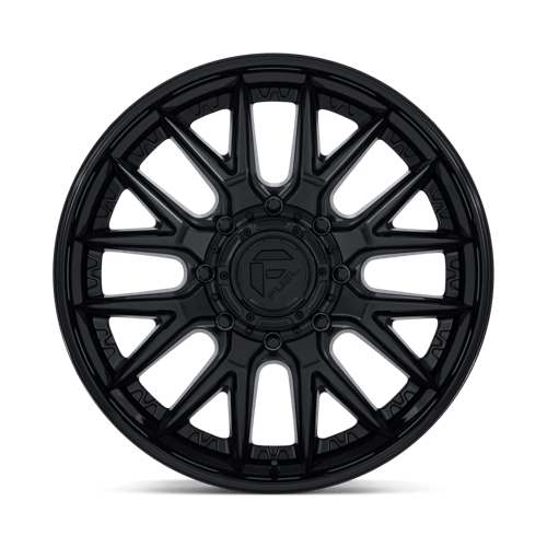 Fuel CATALYST DUALLY Matte Black W/ Gloss Black Lip wheel view 3