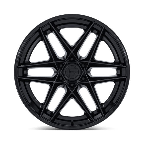 Fuel FLIGHT Matte Black W/ Gloss Black Lip wheel view 3