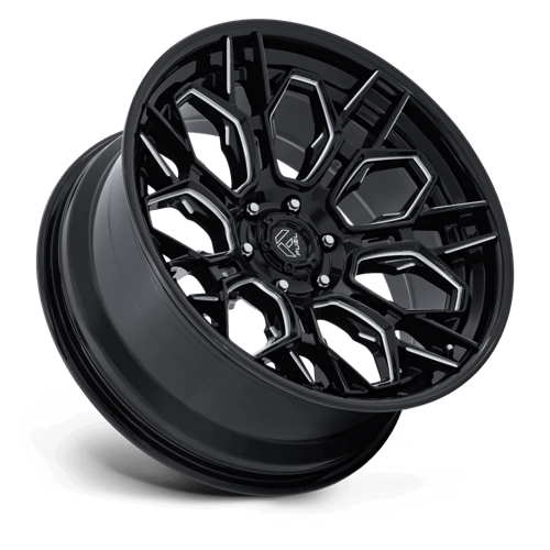 Fuel HIVE Gloss Black Milled wheel view 2