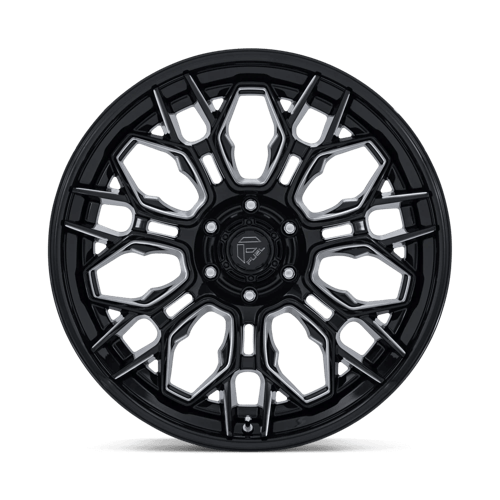 Fuel HIVE Gloss Black Milled wheel view 3