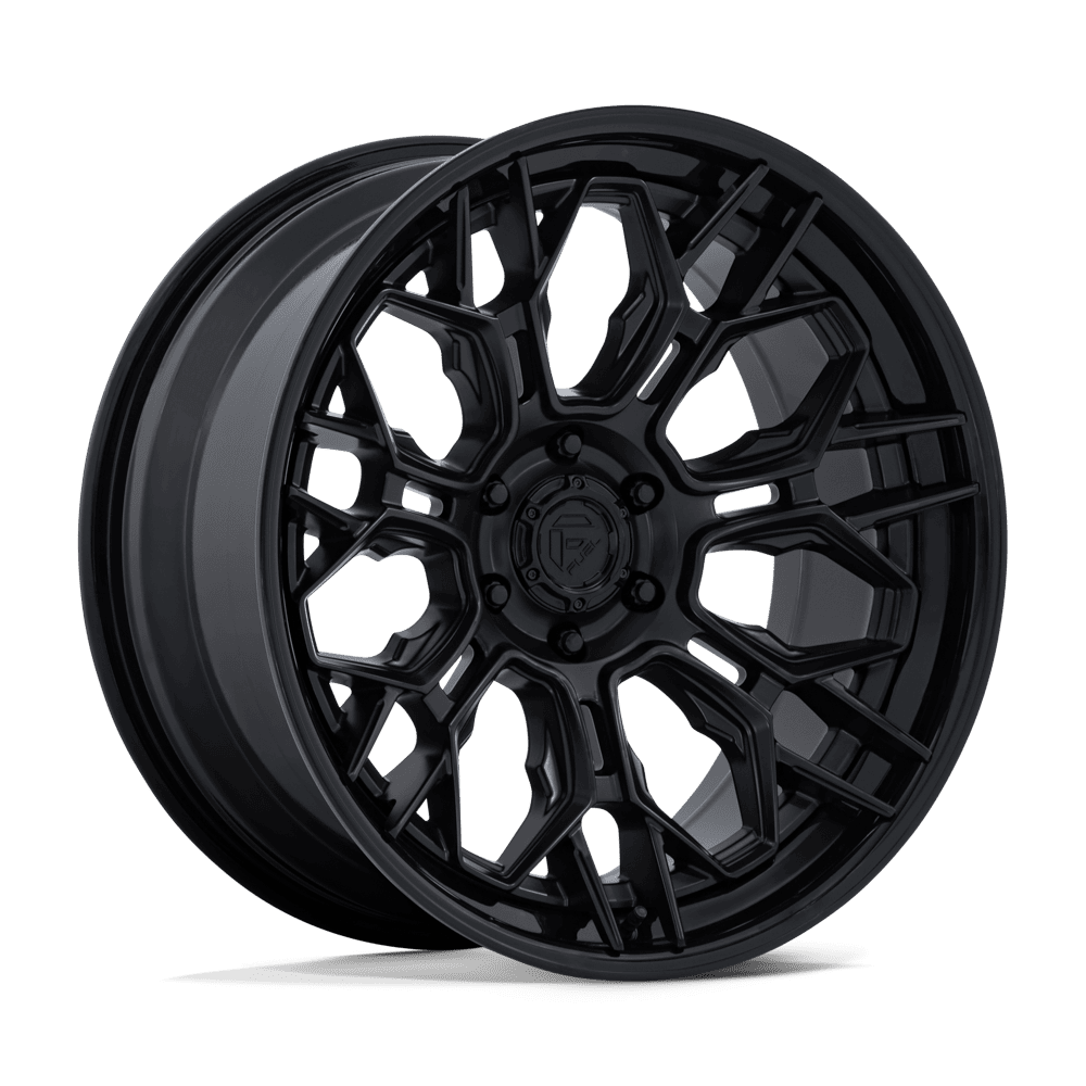 Fuel HIVE Matte Black W/ Gloss Black Lip wheel view 4