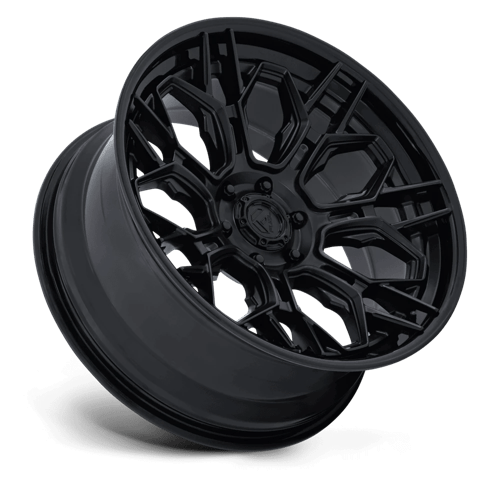 Fuel HIVE Matte Black W/ Gloss Black Lip wheel view 2