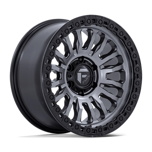 Fuel RINCON Matte Gunmetal W/ M-Black Lip wheel