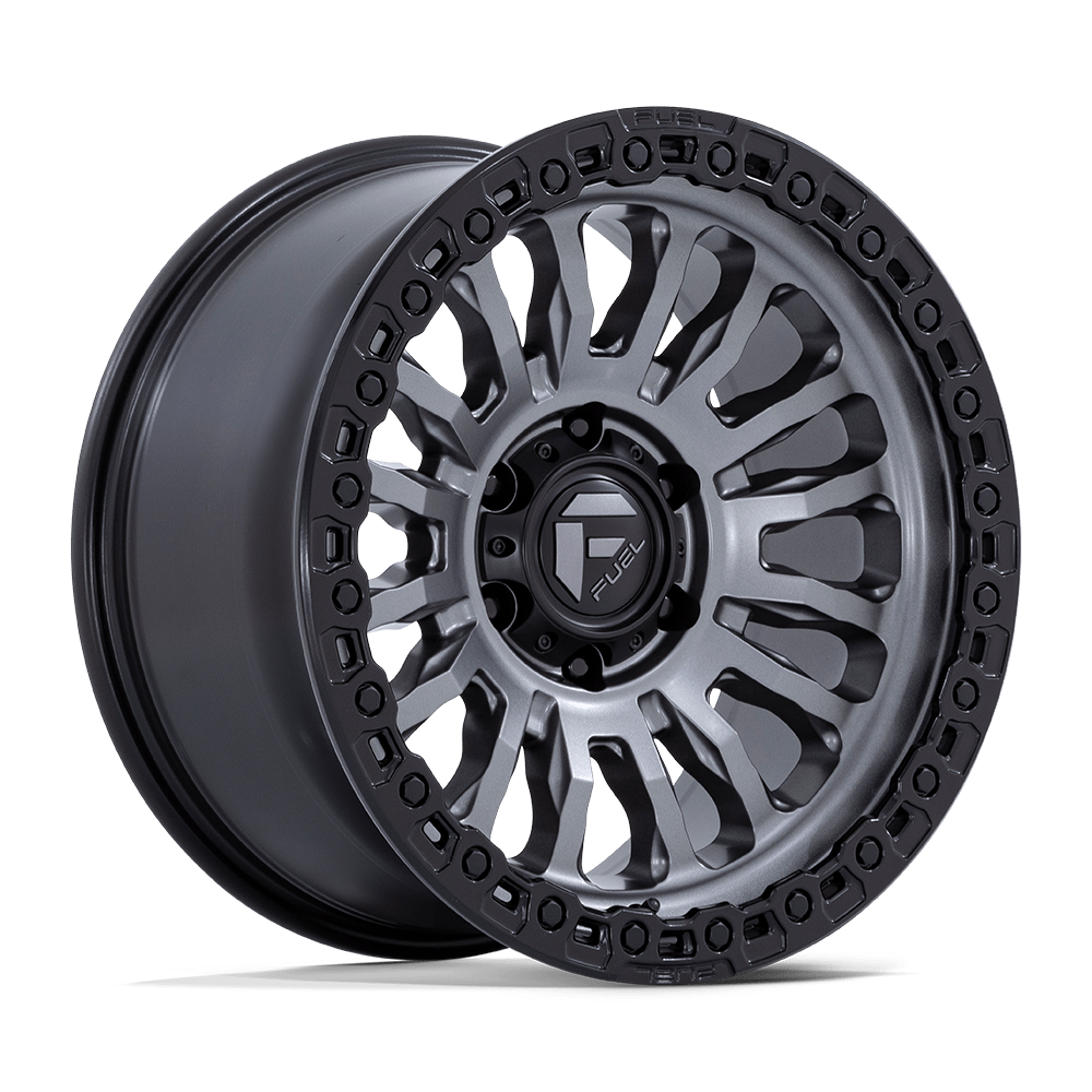Fuel RINCON Matte Gunmetal W/ M-Black Lip wheel view 4
