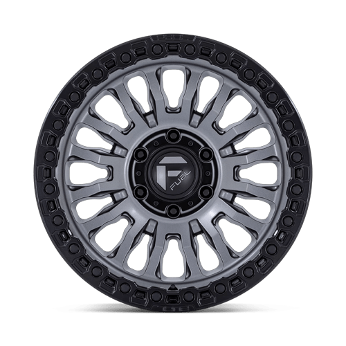 Fuel RINCON Matte Gunmetal W/ M-Black Lip wheel view 3