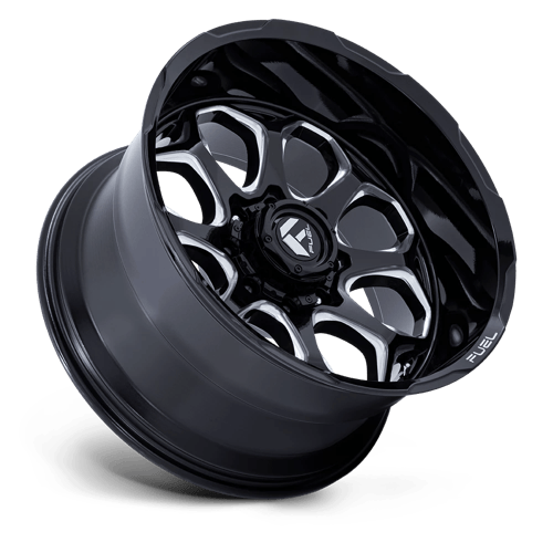 Fuel SCEPTER Gloss Black Milled wheel view 2