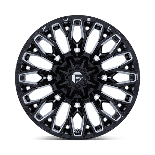 Fuel STRIKE Gloss Black Milled wheel view 3