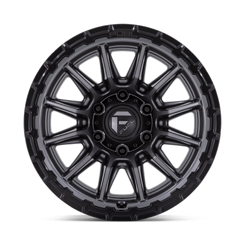 Fuel PISTON Matte Gunmetal Gloss Black Lip wheel view 3