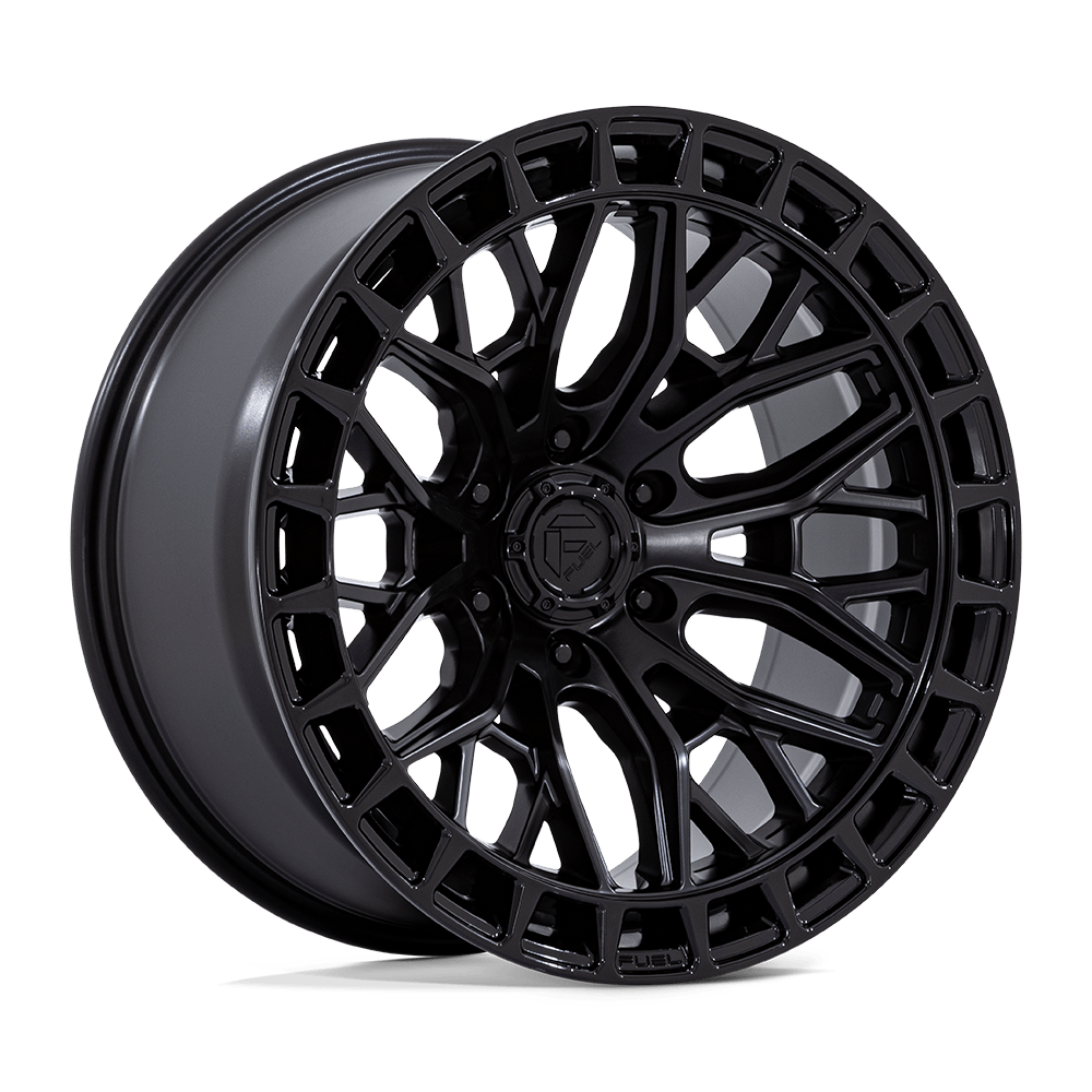 Fuel SIGMA Blackout W/ Gloss Black Lip wheel view 4