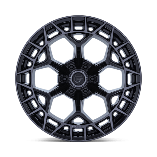 Fuel CHARGER Gloss Black Brushed Dark Tint wheel view 3