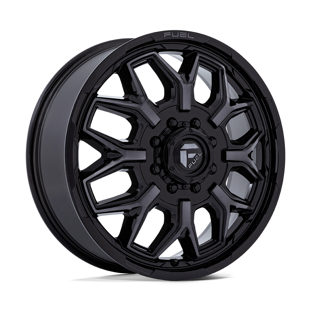 Fuel FLUX DUALLY Gloss Black Brush Fc Gray Dddt Wheels