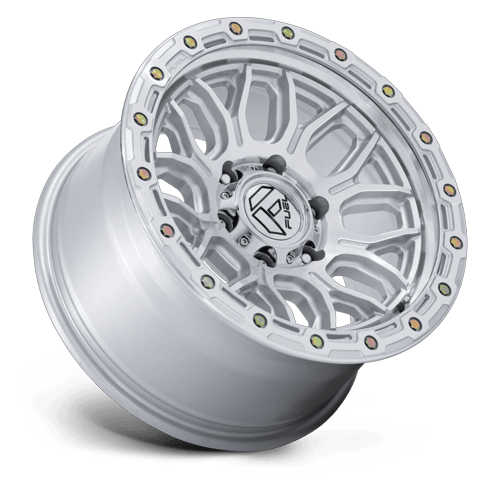 Fuel SURGE Gloss Silver W/ Machined Face wheel view 2