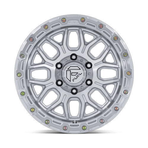 Fuel SURGE Gloss Silver W/ Machined Face wheel view 3