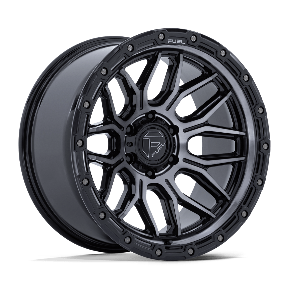 Fuel SURGE Gloss Black Machined W/ Gtcc wheel view 4