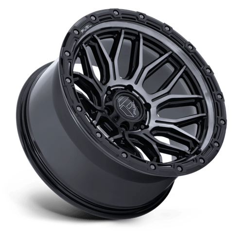 Fuel SURGE Gloss Black Machined W/ Gtcc wheel view 2