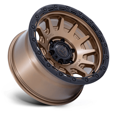 Fuel FORTRESS Matte Bronze W Gloss Black Lip wheel view 2