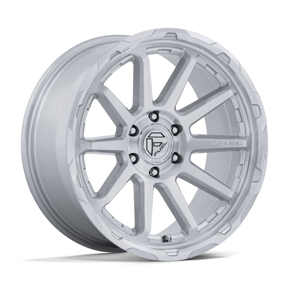 Fuel CIRCUIT Gloss Silver W/ Machined Face wheel view 4