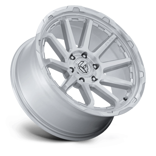Fuel CIRCUIT Gloss Silver W/ Machined Face wheel view 2